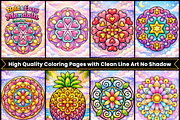 Bold & Easy Mandala Coloring Page, a Decorative Illustration by Design Station (Thumbnail 3 of 3)