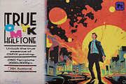 True CMYK Halftone Template, a Layer Style Add-On by bbymedia.store (Thumbnail 1 of 30)