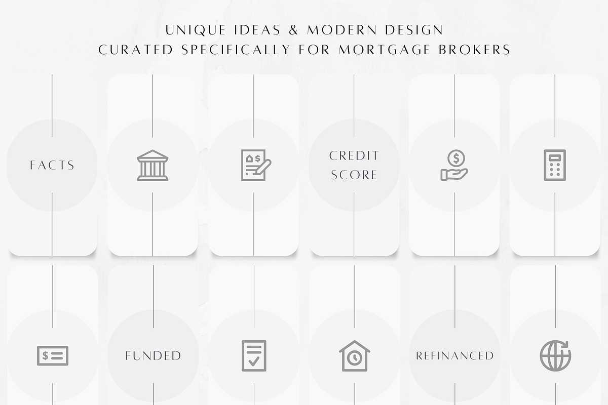 100 Mortgage Broker Highlight Covers, a Social Media Template by ZoaniDesign (Photo 4 of 9)