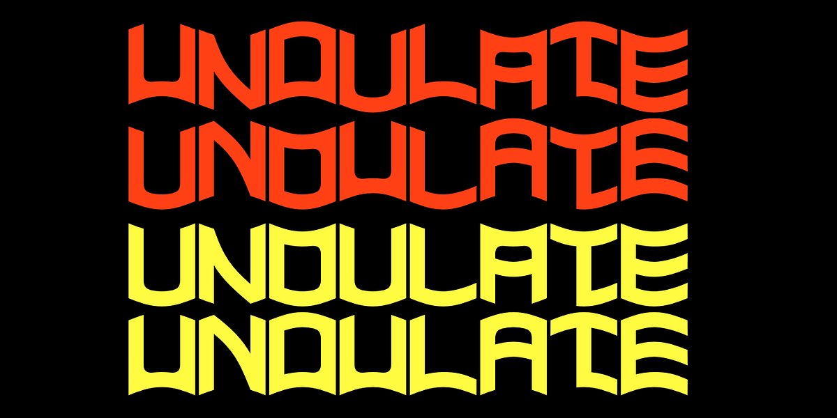 Undulate, a Sans Serif Font by Ingrimayne Type (Photo 5 of 6)
