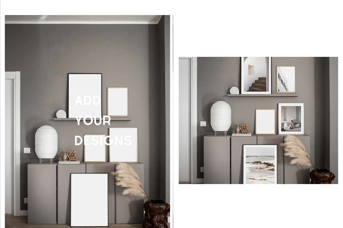 Frame mockup, gallery wall mockup, a Product Mockup by VISTYLE STUDIO (Photo 2 of 2)