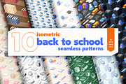 Isometric Back to School Patterns, a Pattern Graphic by oelhoem (Thumbnail 1 of 5)
