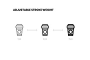 Hotel Line Icons, an Outline Icon by RudenkoArts (Thumbnail 2 of 2)