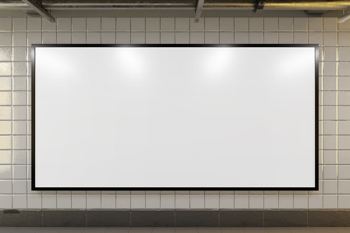 Large Billboard Mockup – Indoor, an Advertising Mockup by graphicsauce (Photo 3 of 3)
