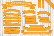 Sunshine Ribbon Banner Clipart, an Illustration by Amanda Ilkov (Thumbnail 1 of 4)