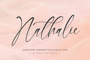 Nathalie Handwriting Script Signatur