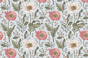 Wedding Card Poppy Poppies Seamless, an Object Graphic by Vintage (Thumbnail 6 of 13)