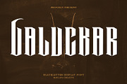 Valuckar Blackletter Display Font, a Blackletter Font by Maulana Creative (Thumbnail 1 of 7)