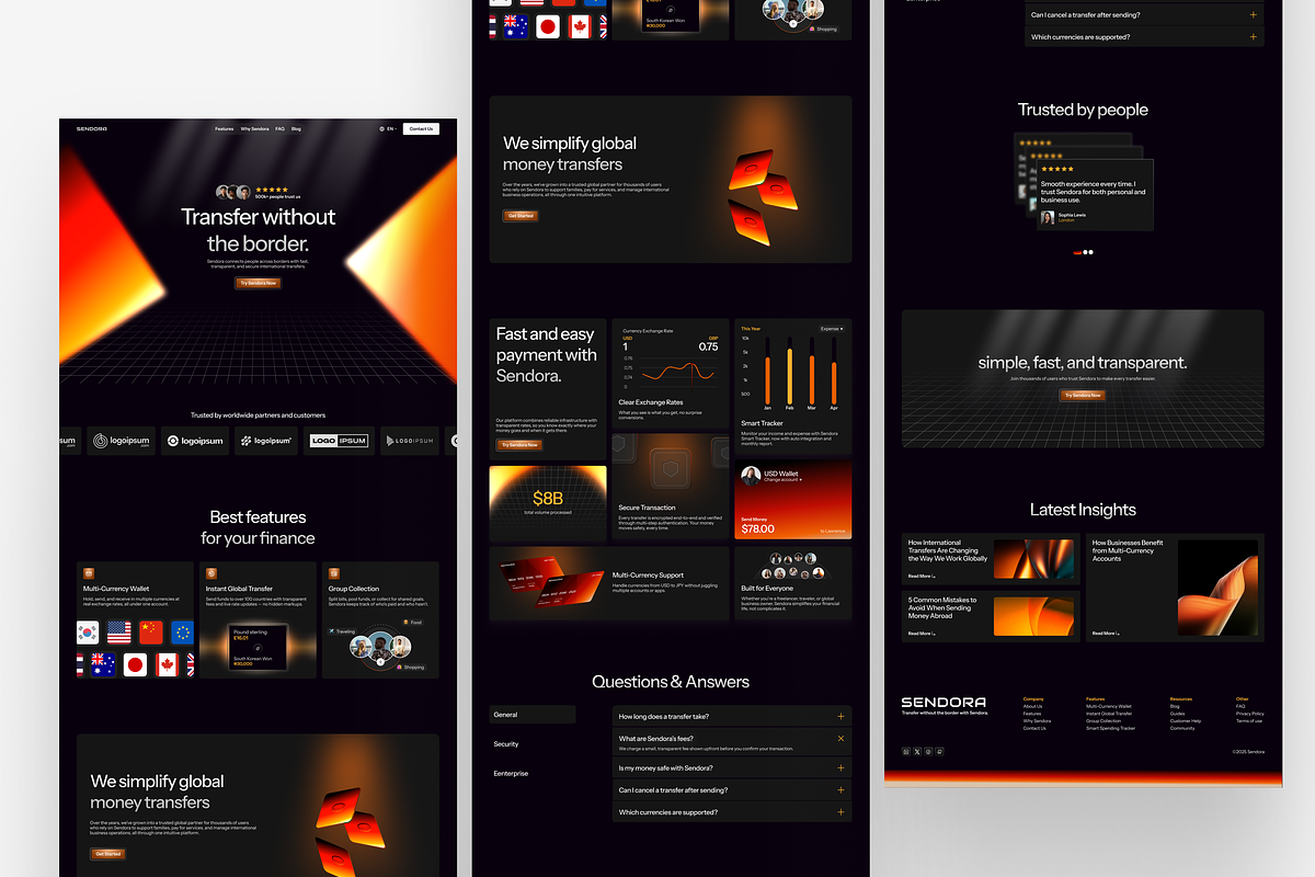 Fintech Landing Page Figma Template preview 2