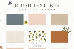 Blush Vintage Dry Flower Textures