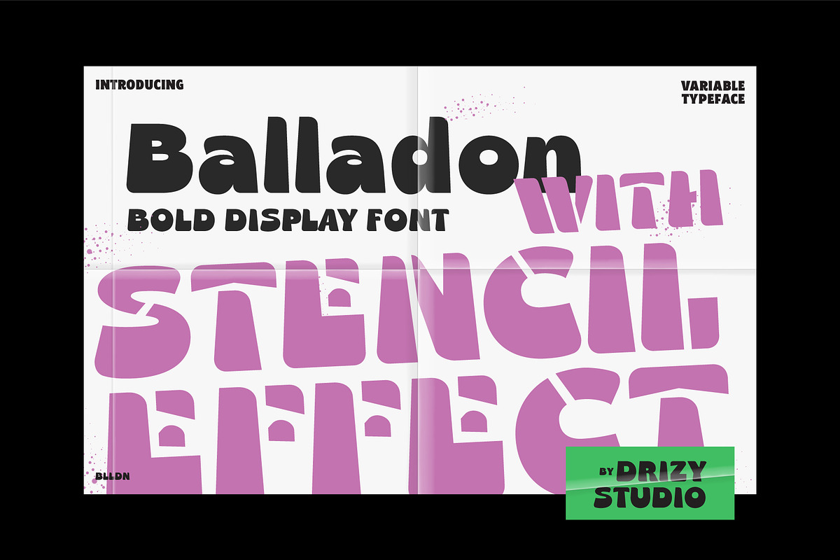 Balladon, a Font by Drizy (Photo 1 of 9)