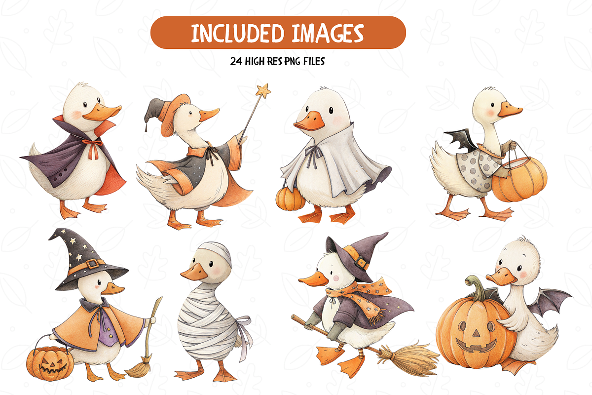 Witchy Goose Parade Clipart, an Illustration by TatiMockup (Photo 2 of 5)