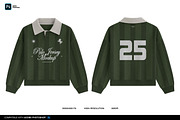 Long Sleeve Polo Jersey Mockup, a Shirt Mockup by Irhasalfahad (Thumbnail 1 of 5)