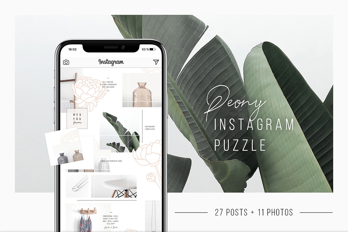 Entire Instagram Templates, a Social Media Template by AgataCreate (Photo 14 of 36)