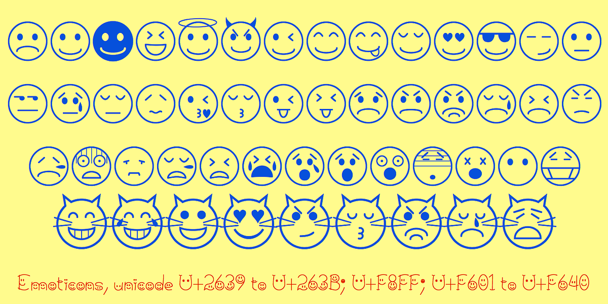 AllSmiles, a Font by Ingrimayne Type (Photo 5 of 6)
