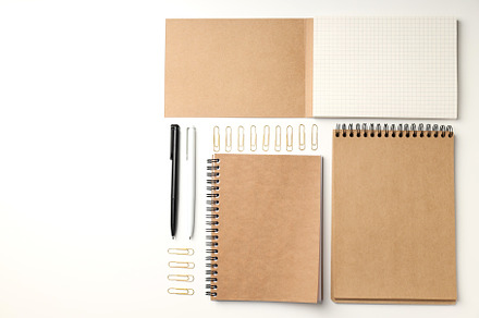 Different stationery for office or study on white background, a Business Photo by AtlasStudio PRO