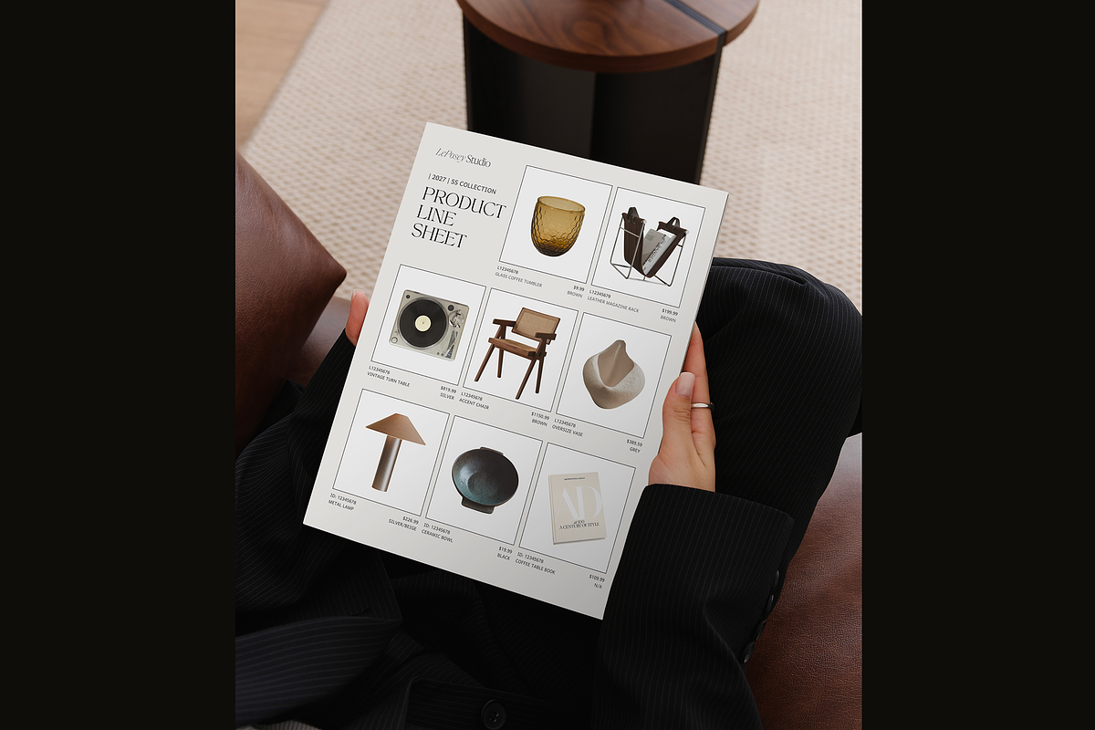 Product catalog, line sheet template, a Presentation Template by LePosey Studio (Photo 2 of 7)