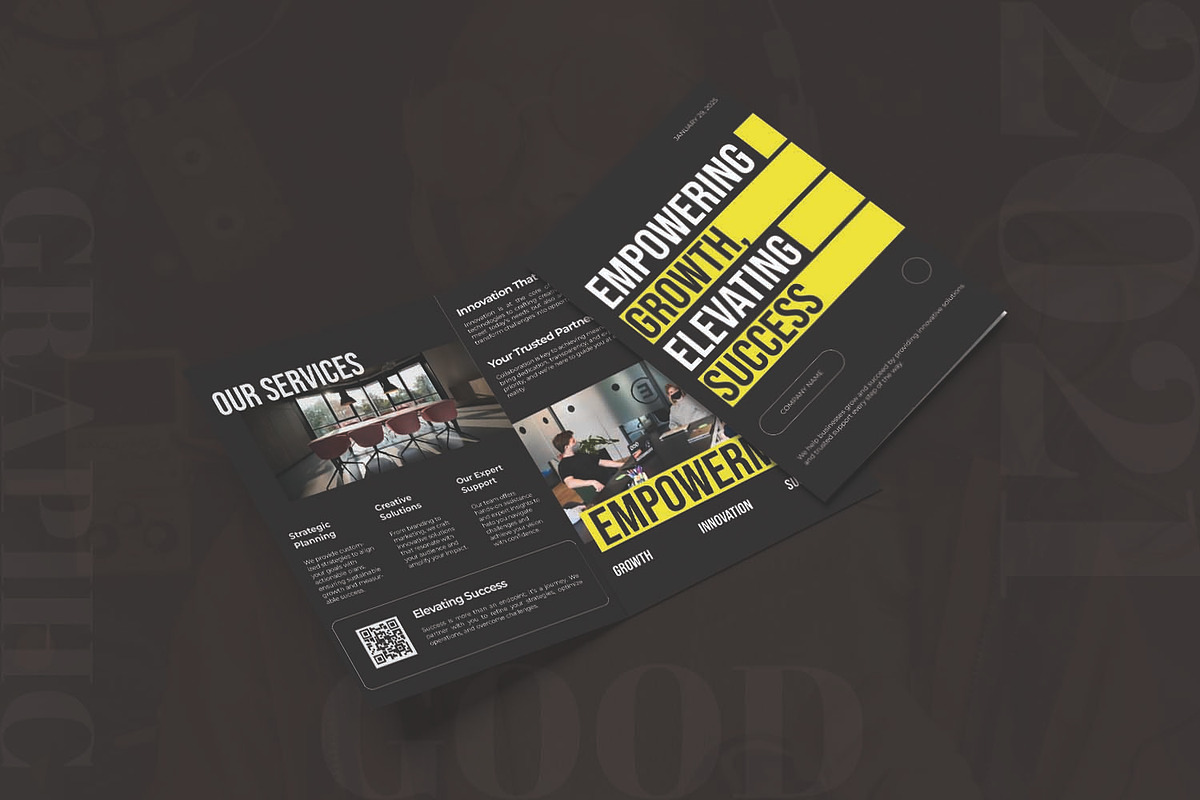 Build Business - Bifold Brochure, a Brochure Template by AQR Studio (Photo 2 of 2)