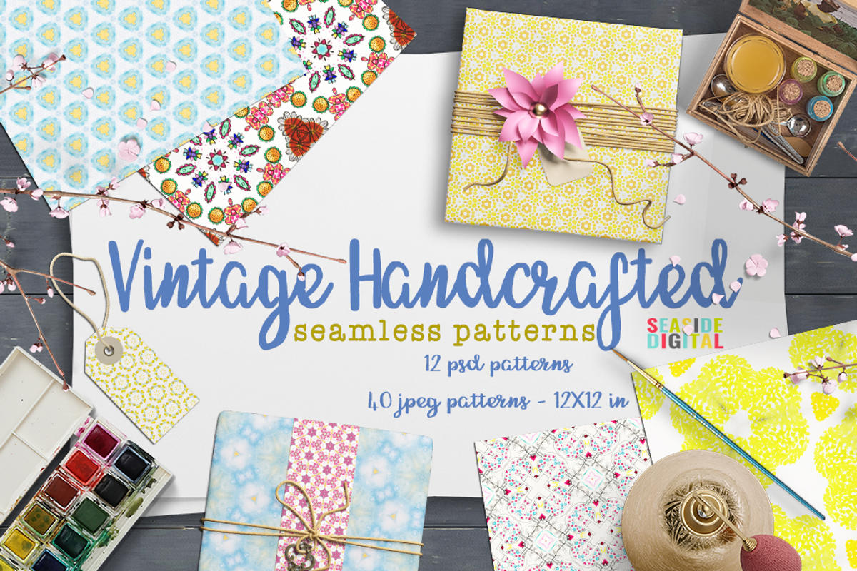 Handcrafted Vintage Patterns, a Pattern Graphic by Sinziana Romanescu (Photo 1 of 4)