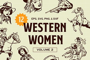 Cowgirl Bundle Illustrations Vol. 2