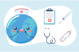 medical cartoon set, an Illustration by studiogstock