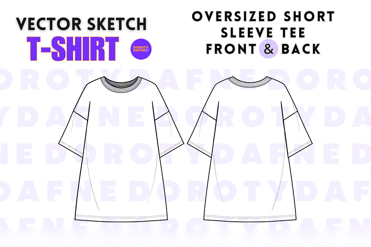 Oversized T-shirt, an Apparel Mockup by Doroty Dafne Designs (Photo 2 of 7)