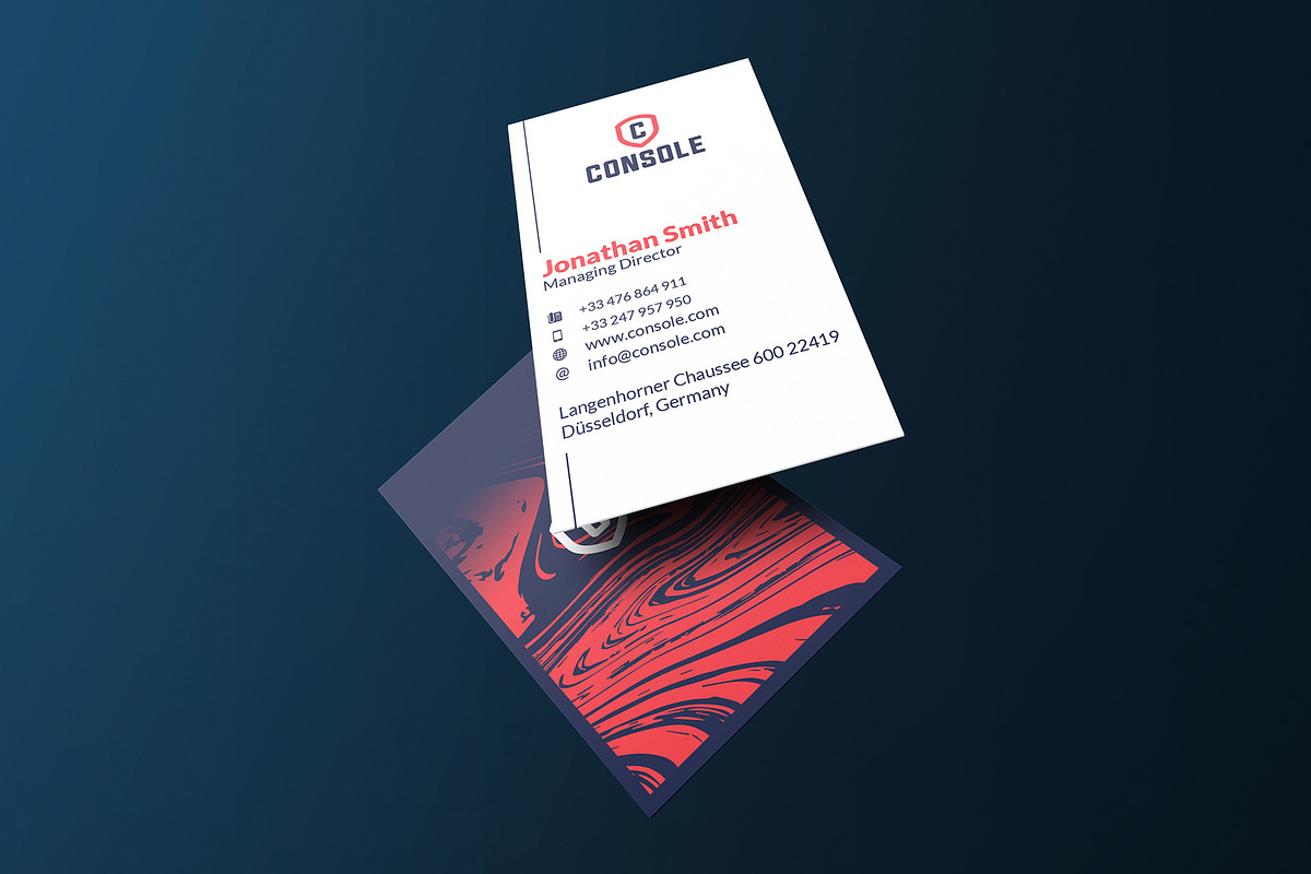 Modern Blue Business Card, a Business Card Template by Marvel (Photo 2 of 4)