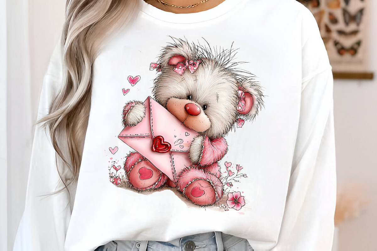 Teddy bear valentines day clipart, an Illustration by SinaCreation (Photo 4 of 11)