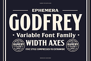 Godfrey Font Family, a Serif Font by Ilham Herry (Thumbnail 1 of 9)