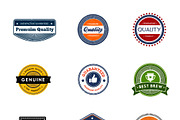 Vector Retro Badges, an Object Graphic by DesignLots (Thumbnail 2 of 2)