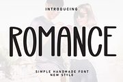 Romance | Script Font, a Script Font by Scratchones (Thumbnail 1 of 8)