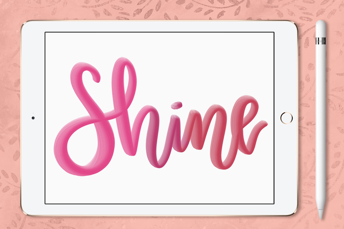 Procreate Shine 3D Brush preview 2