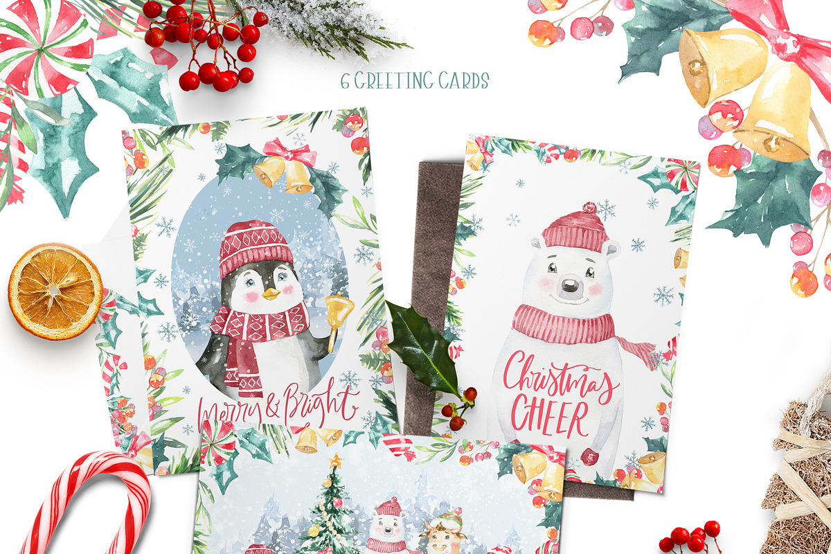 Christmas Tale Watercolor Clipart, an Animal Illustration by Catherine Wheel (Photo 7 of 14)