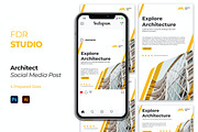 Architect Social Media Post, a Social Media Template by FDR Studio (Thumbnail 1 of 2)