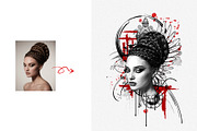 Artistic Watercolor Tattoo Art, an Action Add-On by MRI STUDIO (Thumbnail 5 of 28)