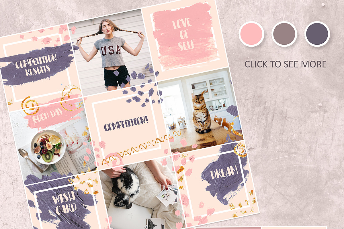 Instagram post template, a Social Media Template by Integrity_store (Photo 5 of 8)
