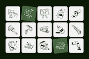 Animated Stationery Tools Drawing, an Outline Icon by Vectors Market (Thumbnail 3 of 4)