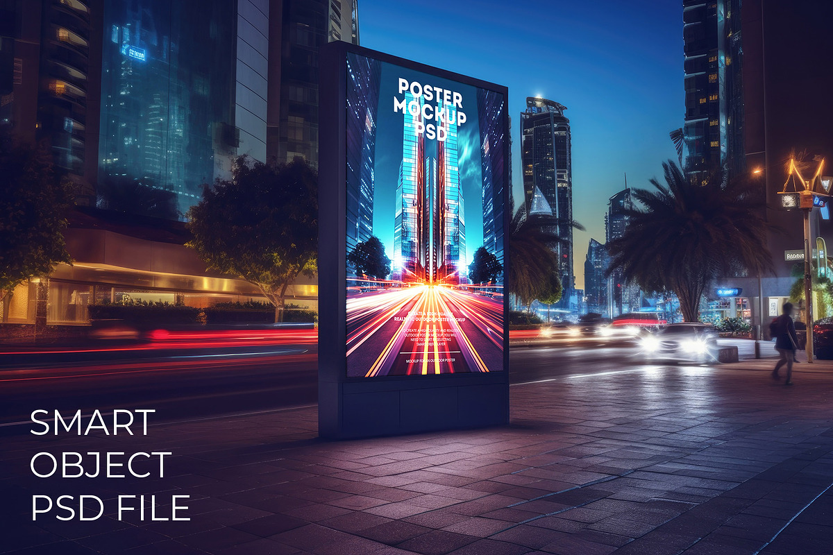 Street Poster MockUp, a Packaging Mockup by optimism (Photo 1 of 2)