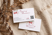 Cherry Blossom Business Card Canva, a Business Card Template by Arslan (Thumbnail 1 of 7)