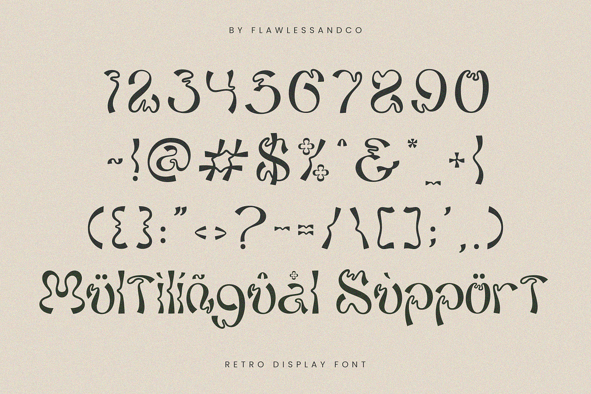 Sagira - Retro Display Font, a Sans Serif Font by Flawless And Co (Photo 10 of 10)