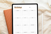 Canva Birthday Planner, a Stationery Template by DesignDevisers (Thumbnail 6 of 9)