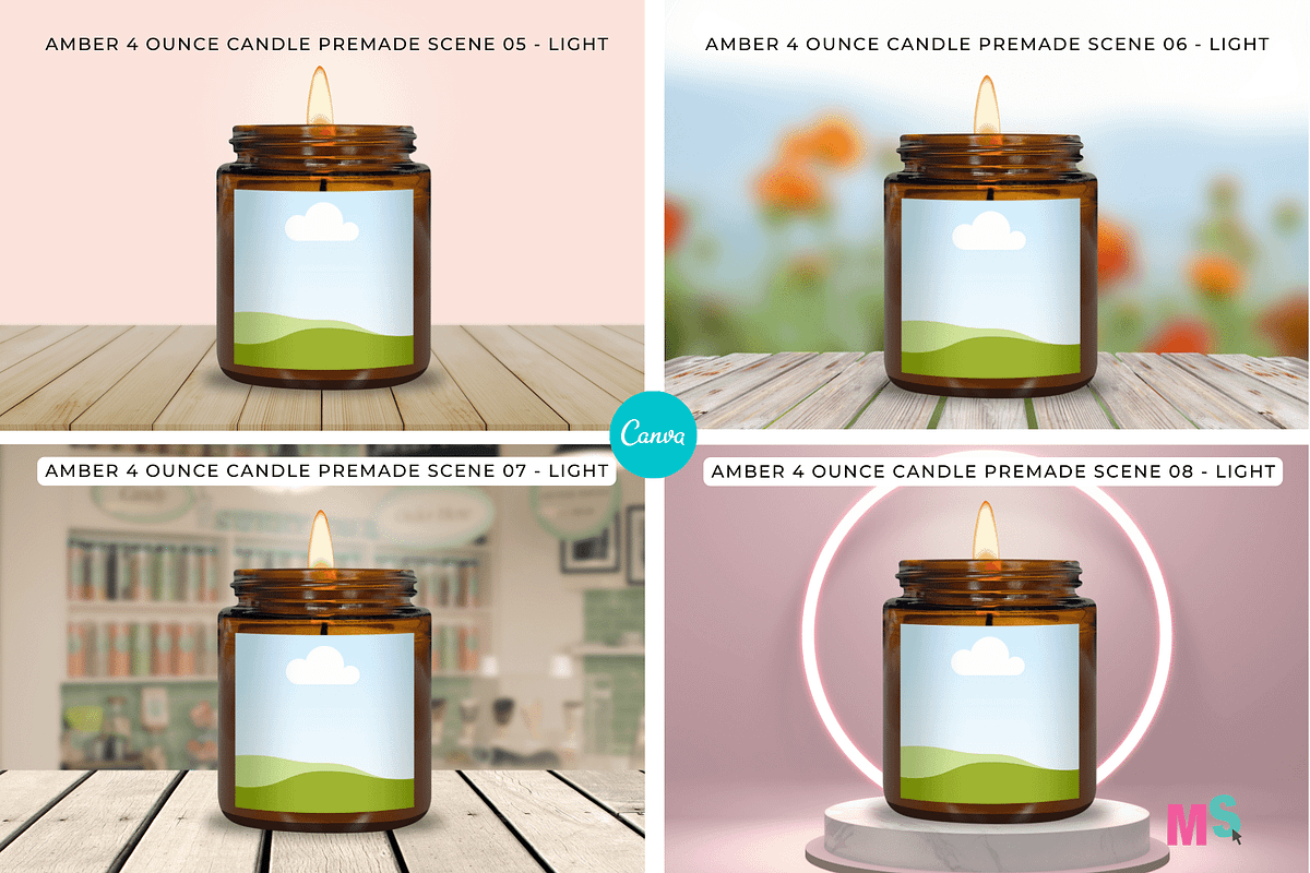 Amber Candle Jar Mockup for Canva, a Mockup by Mockup Scene (Photo 9 of 21)