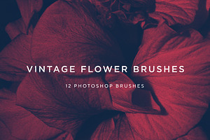 Vintage Flower Brushes