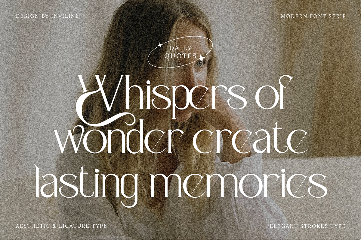 Butterfly - Aesthetic Serif Typeface, a Serif Font by Inviline.co (Photo 7 of 10)
