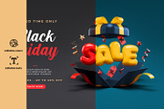 Black Friday Sale Banner Background, a Marketing Template by TandemStock (Thumbnail 2 of 4)
