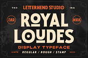 Royal Loudes  -  Display Font, a Serif Font by Letterhend Studio (Thumbnail 1 of 9)