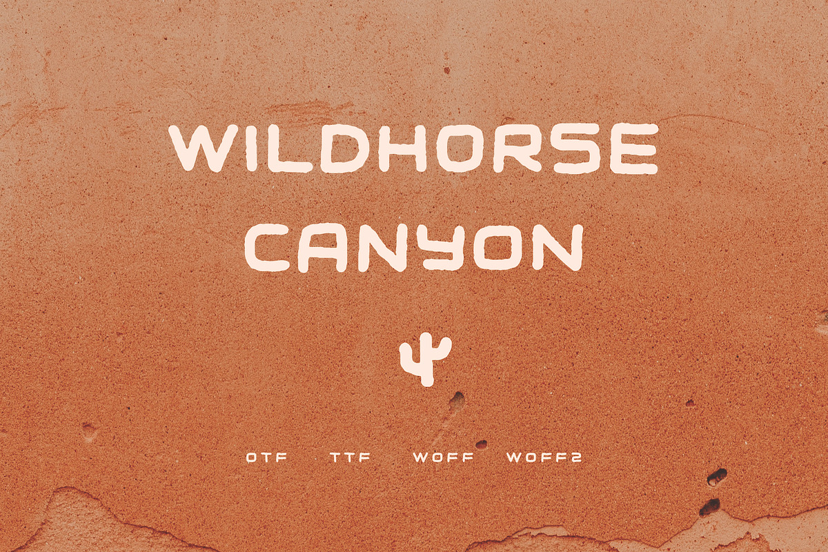 Wildhorse Canyon | Rugged Font, a Sans Serif Font by Midnight Grim (Photo 1 of 6)