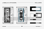 Cassette Mockup Bundle, a Product Mockup by FLYERWRK (Thumbnail 11 of 16)