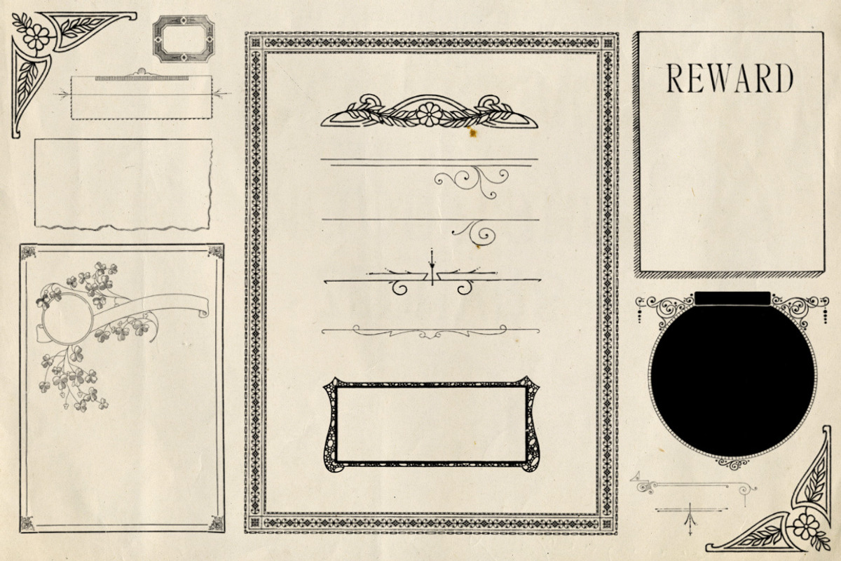 Antique Toolbox - 50 Vintage Brushes preview 3