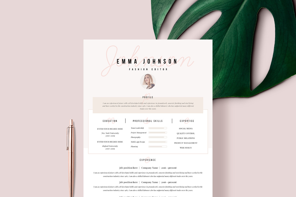 Resume Template Champs-Élysées, a Resume Template by Resume Angels (Photo 1 of 11)